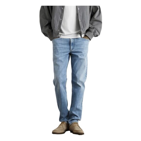 Rag & Bone Fit 2 Slim-Fit Straight Leg Jeans Blue Medium Wash Denim 27 - Picture 2 of 11